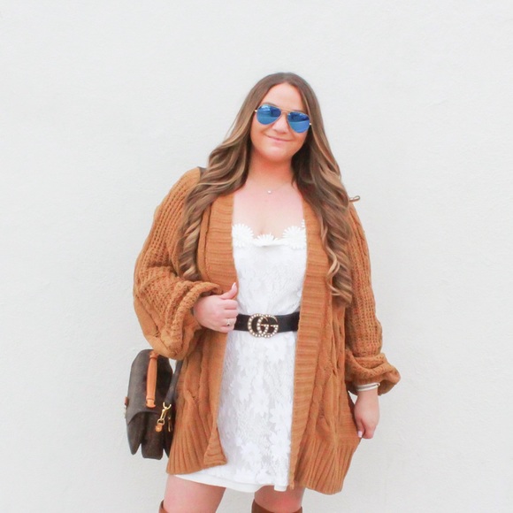 Very J Sweaters - NEW Brown Oversized Cardigan